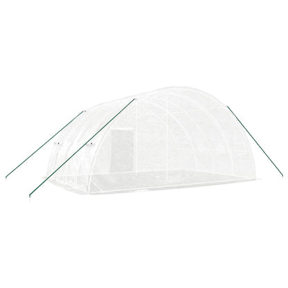 vidaXL Greenhouse with Steel Frame White 24 m² 6x4x2,85 m 6