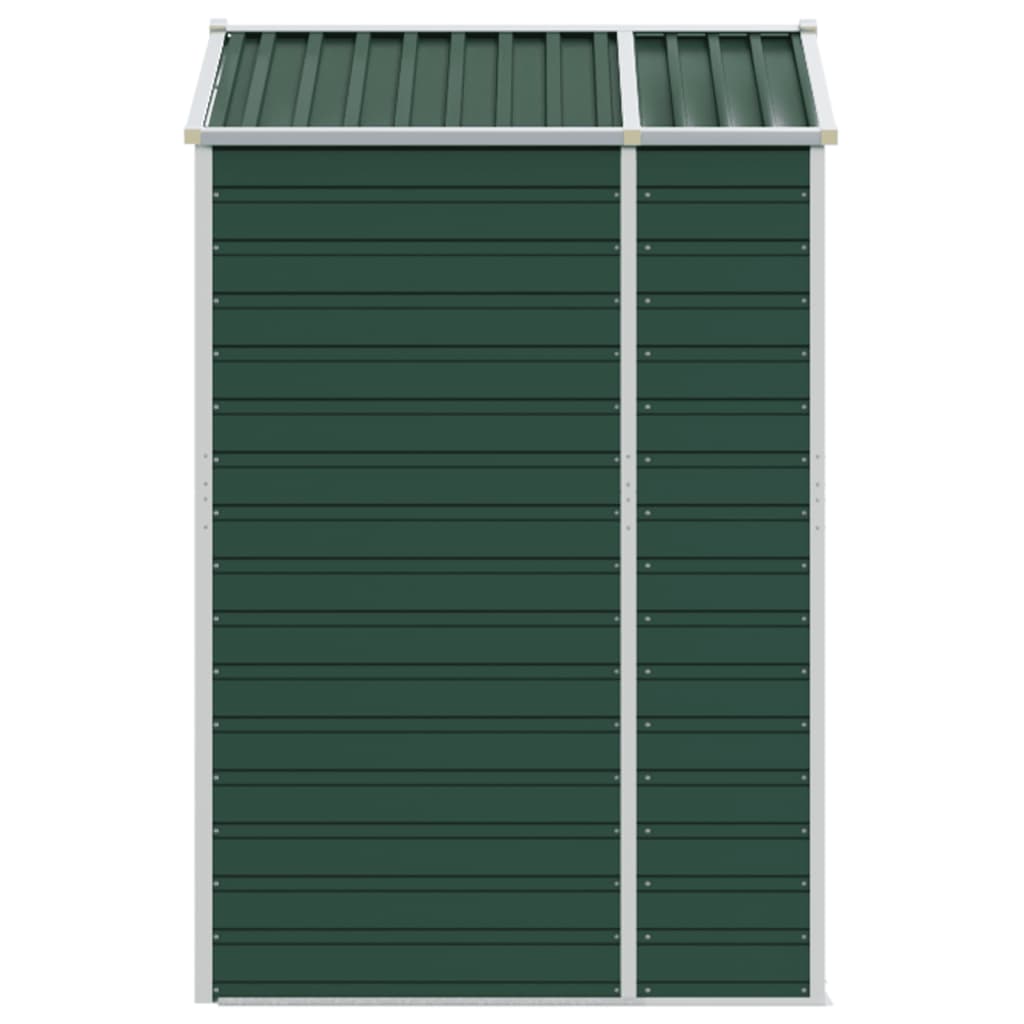 vidaXL Garden Shed | Green | Galvanised Steel | 191 x 130 x 198 cm | Garden Shed 6
