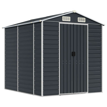 Garden Shed Galvanised Steel Anthracite 191 x 215 x 198 cm