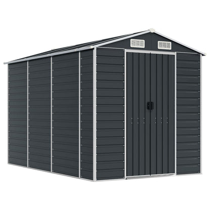 Garden Shed Galvanised Steel Anthracite 191 x 300 x 198 cm