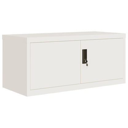 vidaXL File Cabinet White 90x40x110 cm Steel 3