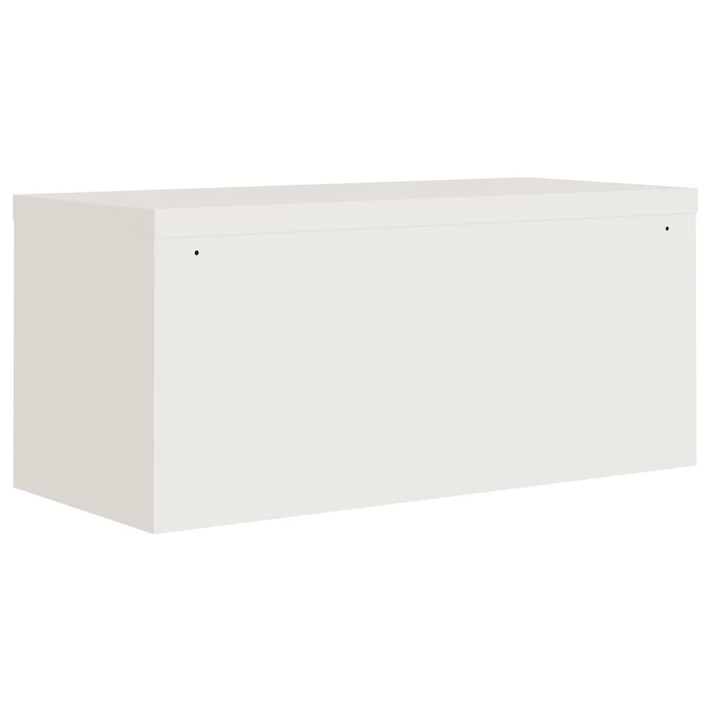 vidaXL File Cabinet White 90x40x110 cm Steel 6