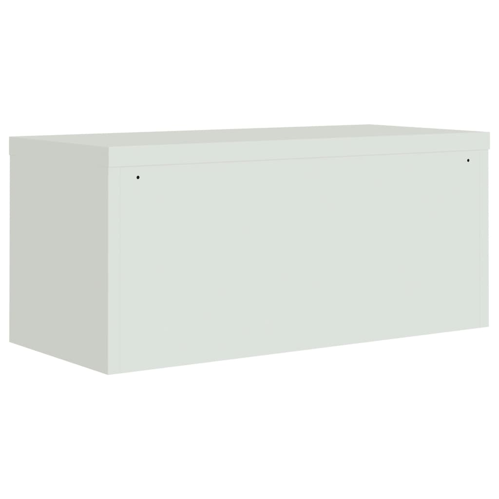 vidaXL File Cabinet Light Grey 90x40x110 cm Steel 6
