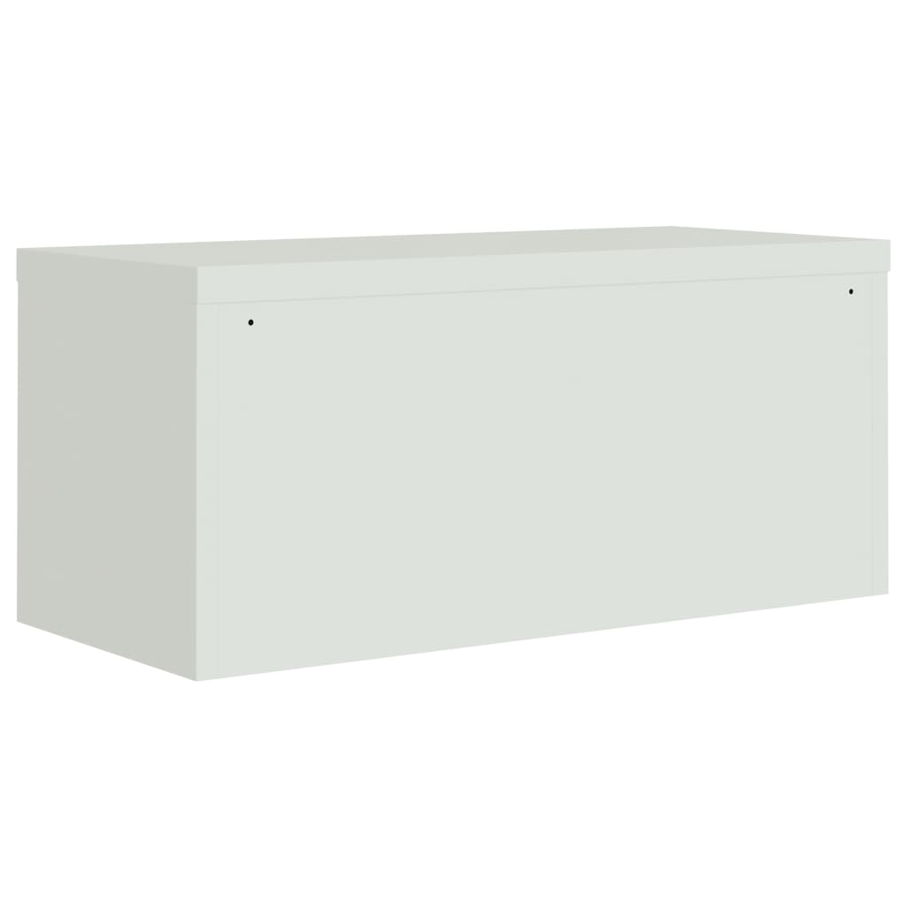 vidaXL File Cabinet Light Grey 90x40x130 cm Steel 6