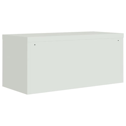 vidaXL File Cabinet Light Grey 90x40x130 cm Steel 6