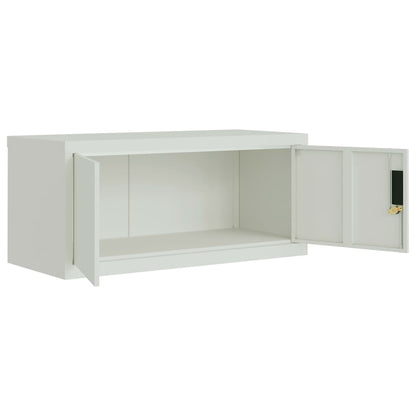 vidaXL File Cabinet Light Grey 90x40x145 cm Steel 5
