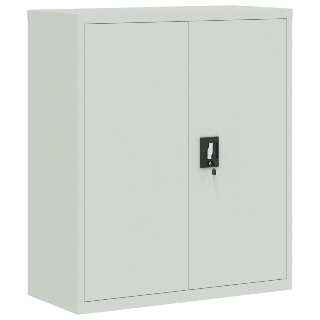 vidaXL File Cabinet Light Grey 90x40x145 cm Steel 6