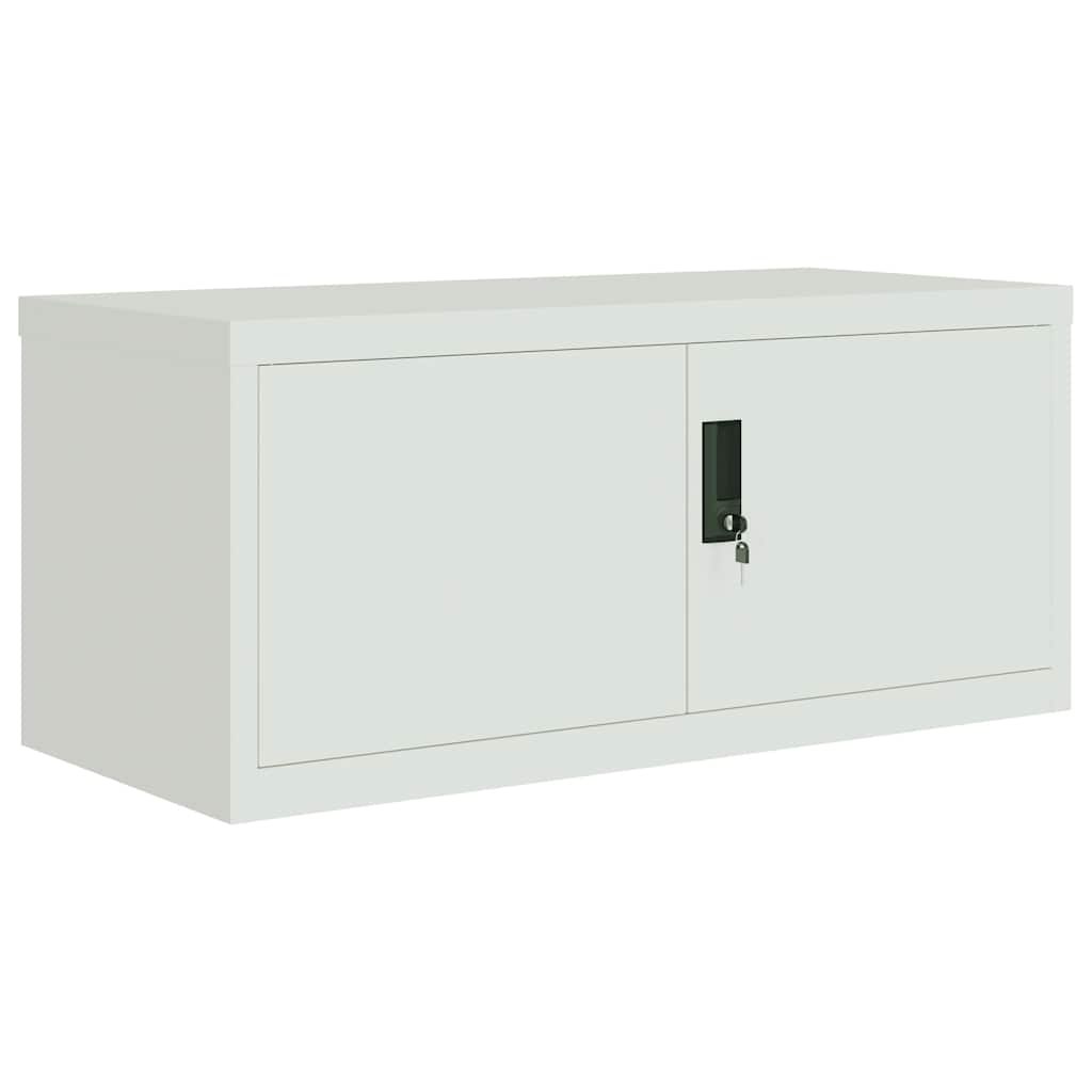 vidaXL File Cabinet Light Grey 90x40x180 cm Steel 3