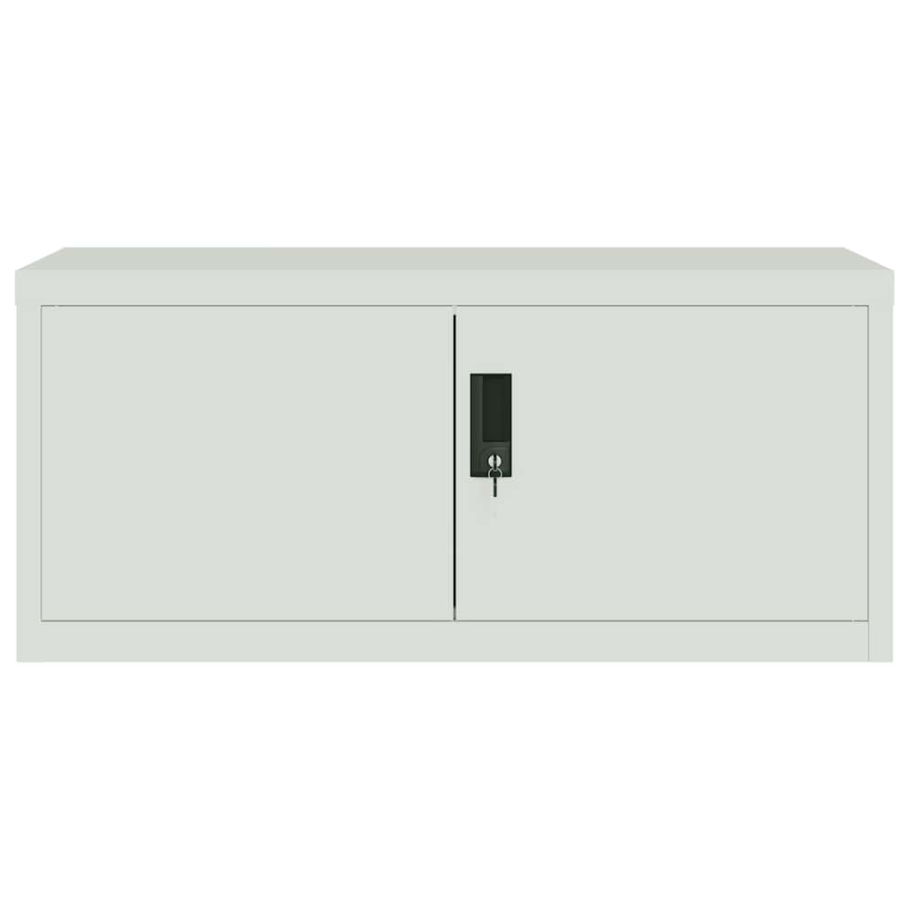 vidaXL File Cabinet Light Grey 90x40x180 cm Steel 4