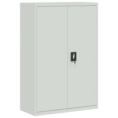 vidaXL File Cabinet Light Grey 90x40x180 cm Steel 6