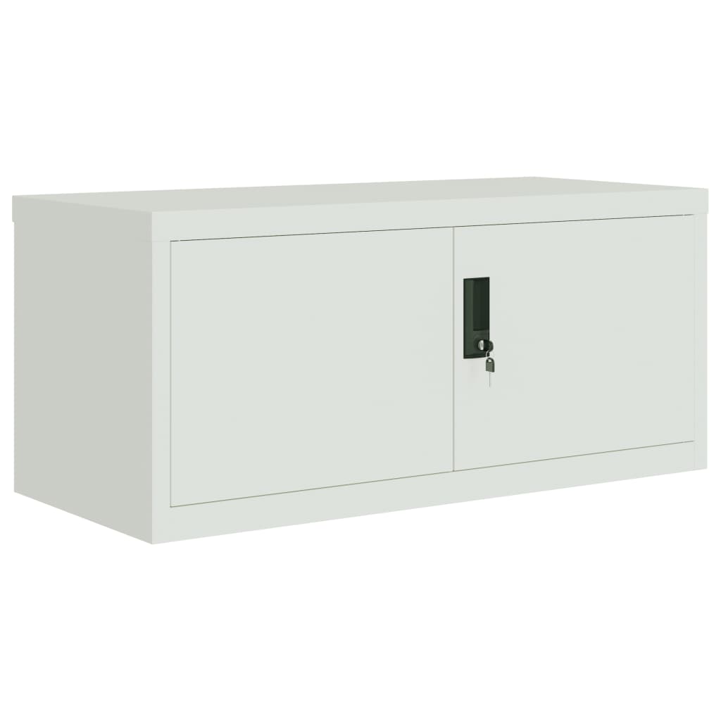 vidaXL File Cabinet Light Grey 90x40x220 cm Steel 3
