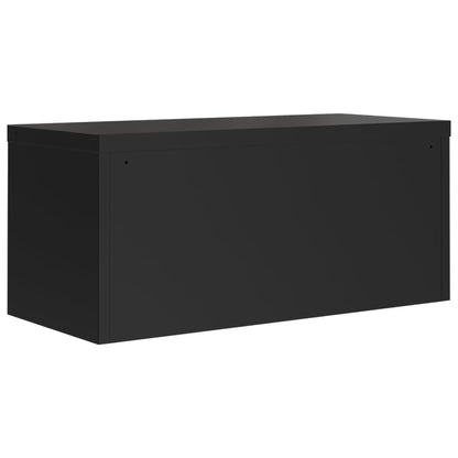 vidaXL File Cabinet Black 90x40x110 cm Steel 6