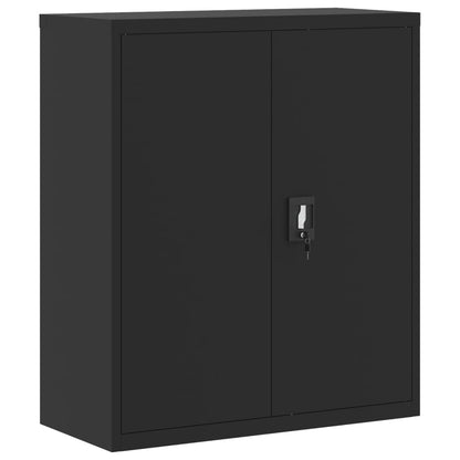 vidaXL File Cabinet Black 90x40x145 cm Steel 6