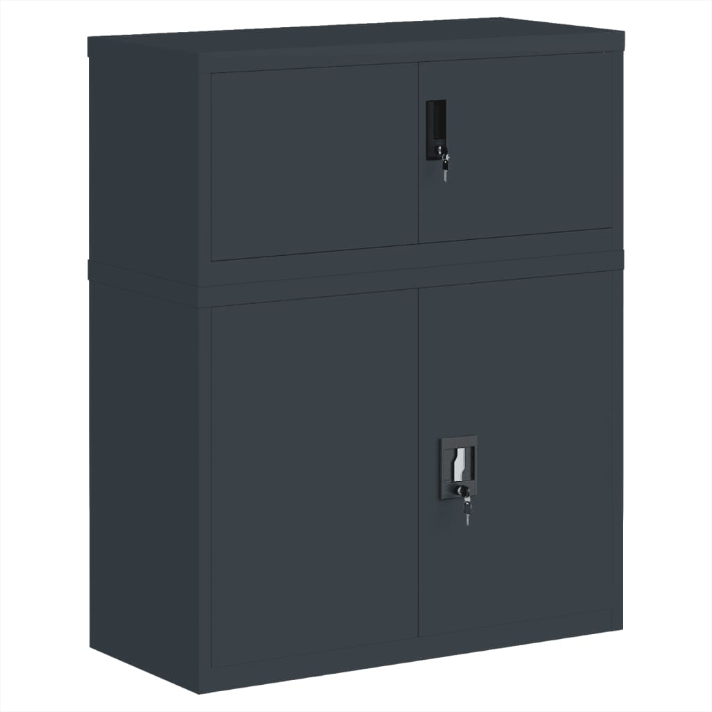 vidaXL File Cabinet Anthracite 90x40x110 cm Steel 2