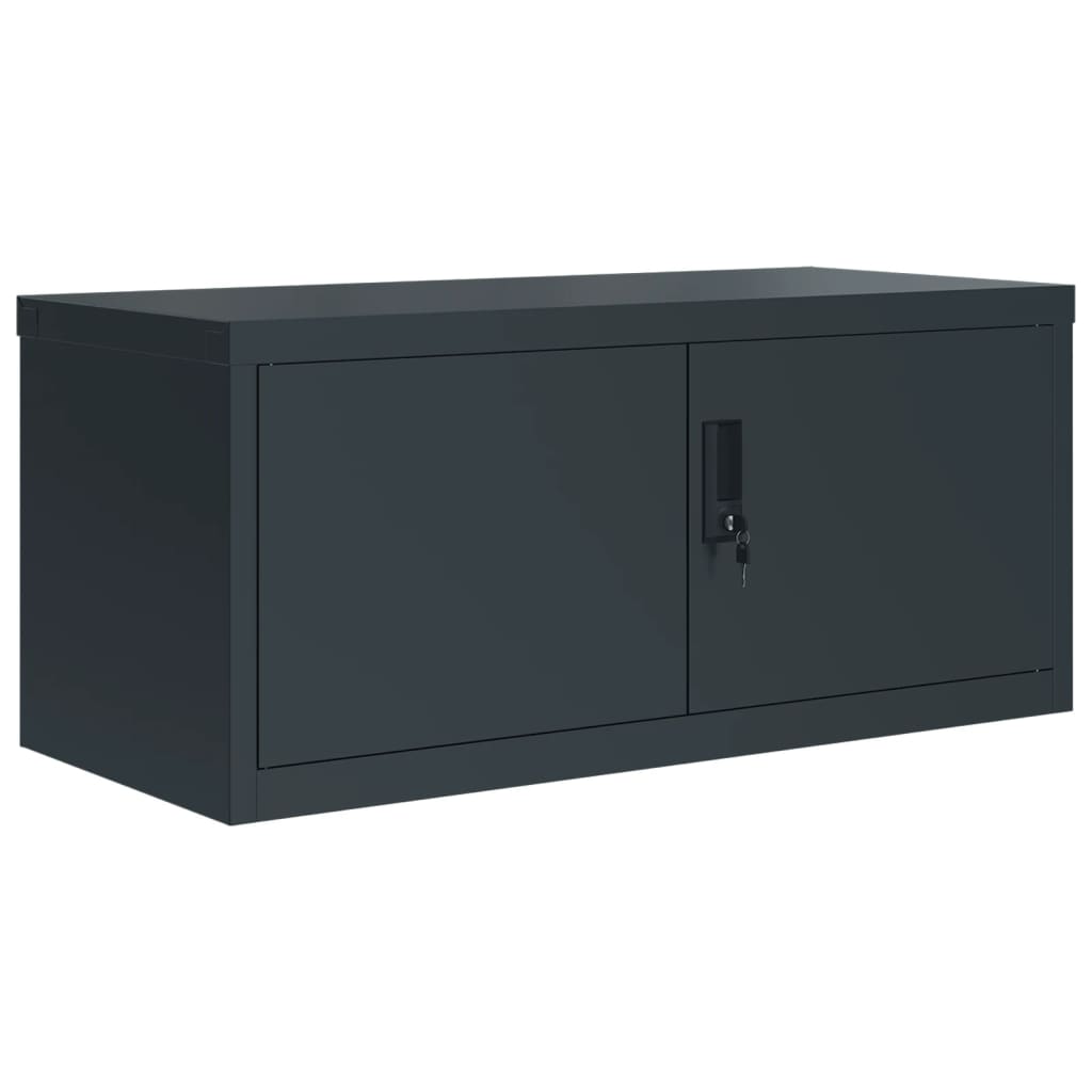 vidaXL File Cabinet Anthracite 90x40x110 cm Steel 3
