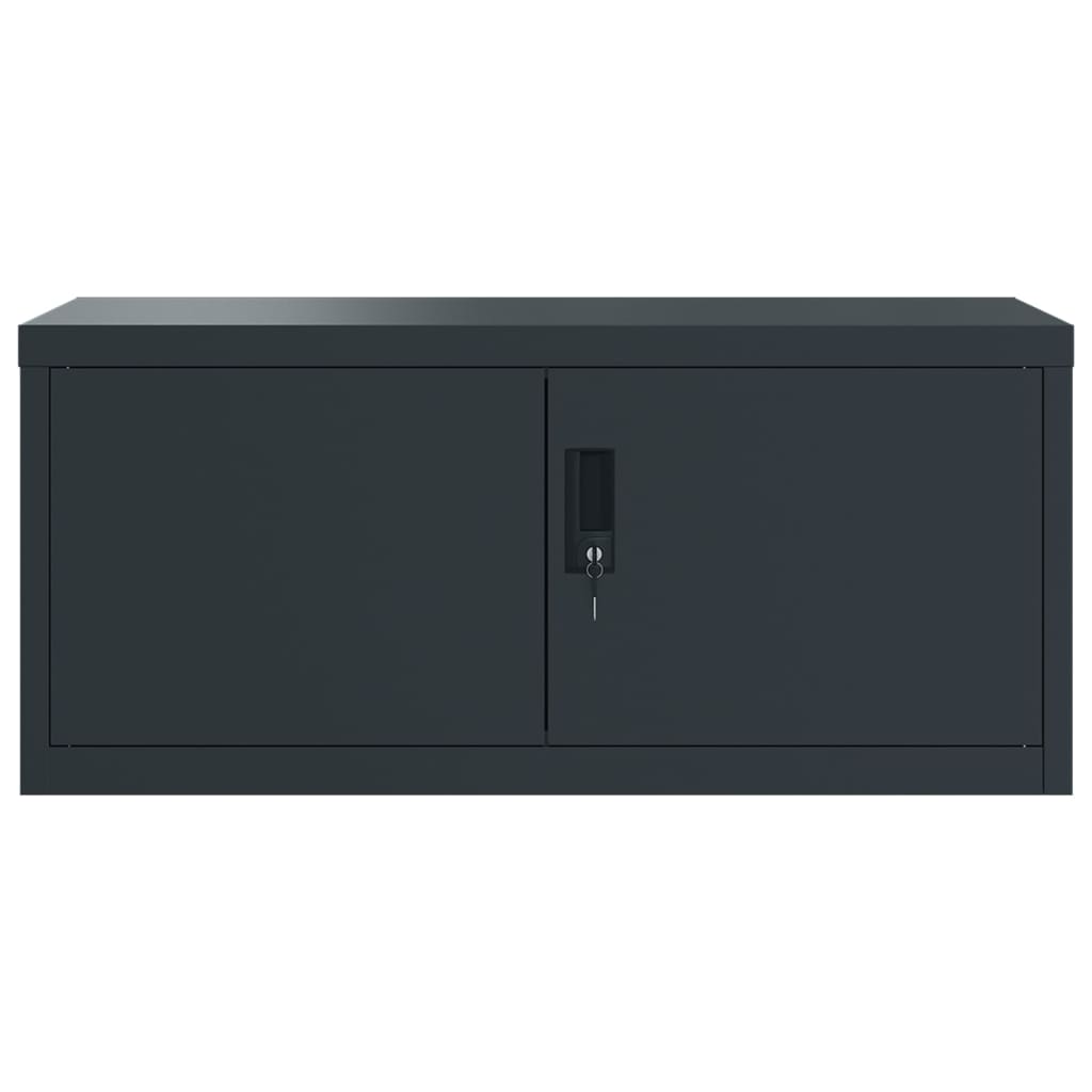 vidaXL File Cabinet Anthracite 90x40x110 cm Steel 4