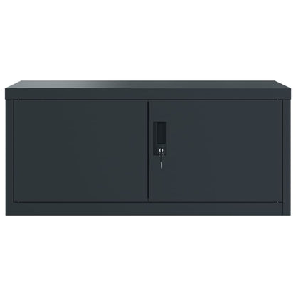 vidaXL File Cabinet Anthracite 90x40x110 cm Steel 4