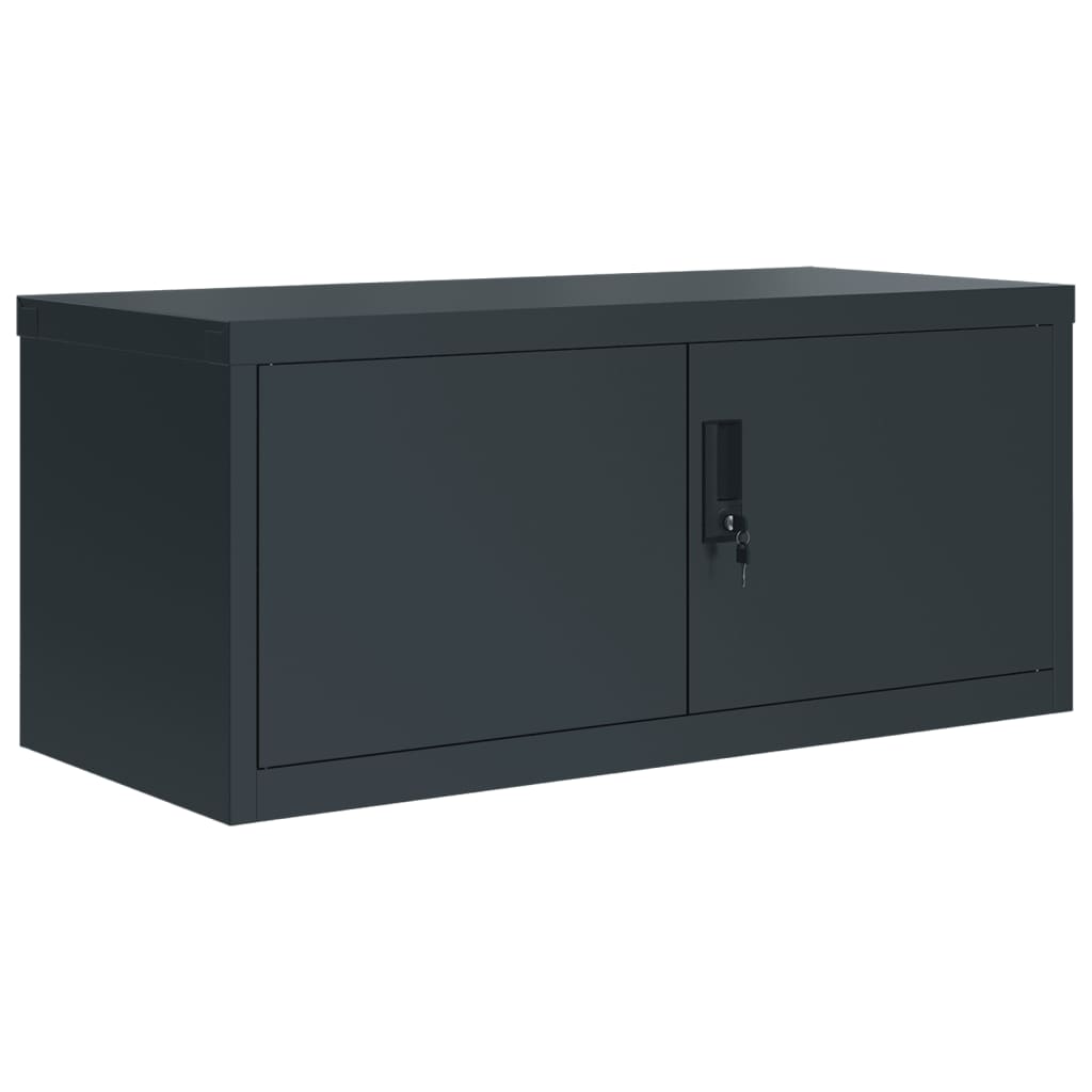 vidaXL File Cabinet Anthracite 90x40x130 cm Steel 3