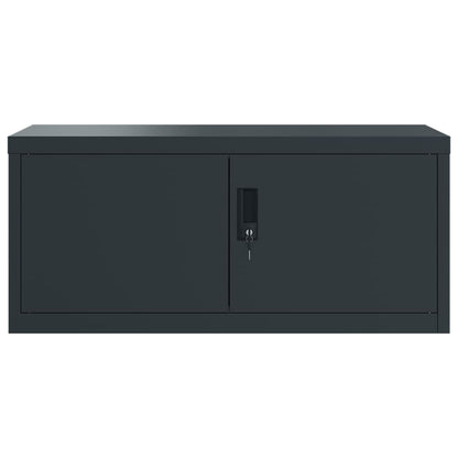 vidaXL File Cabinet Anthracite 90x40x130 cm Steel 4