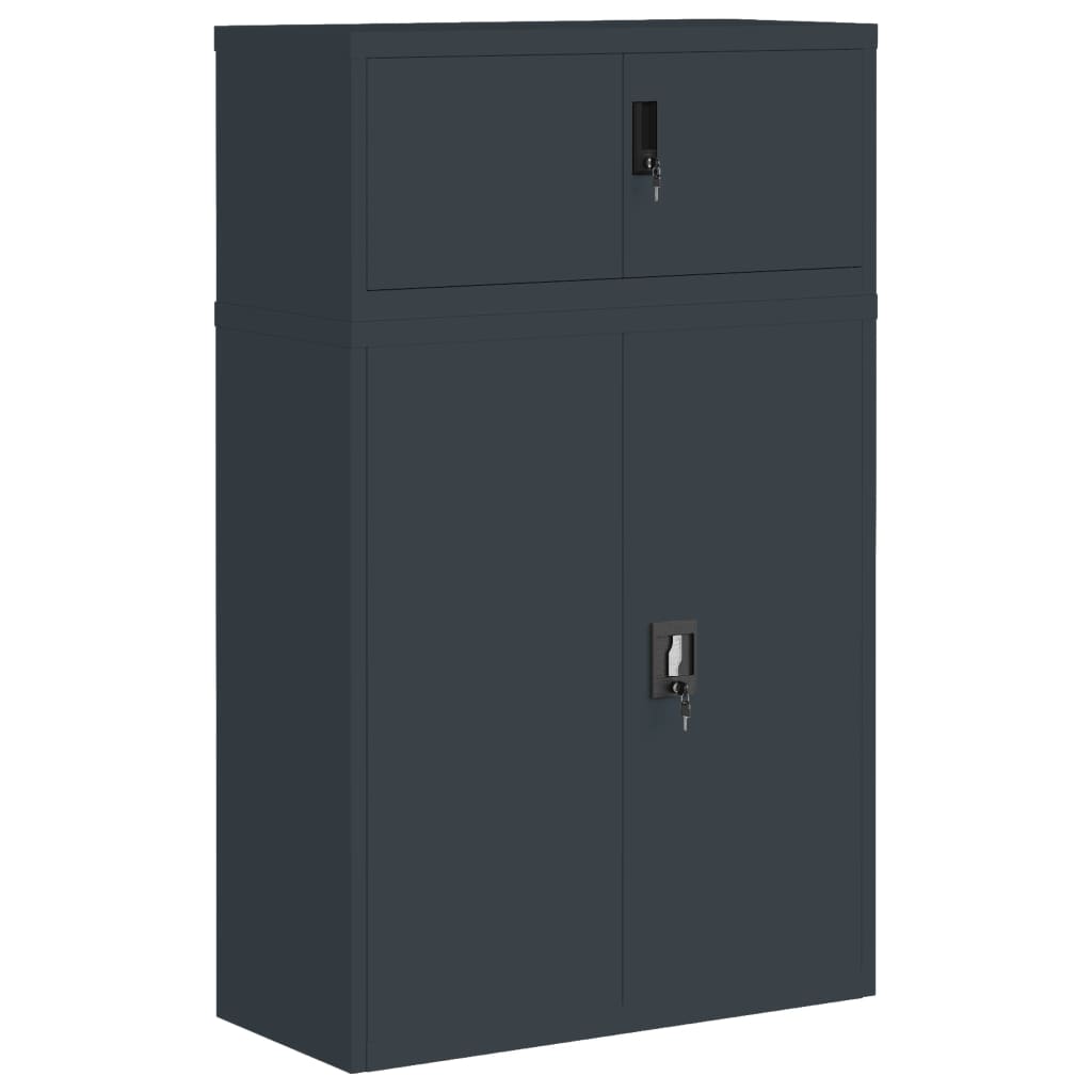 vidaXL File Cabinet Anthracite 90x40x145 cm Steel 2