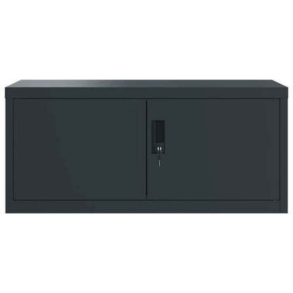 vidaXL File Cabinet Anthracite 90x40x145 cm Steel 4