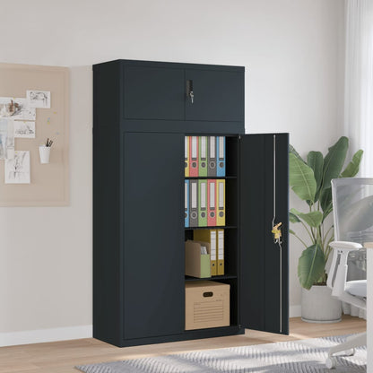 vidaXL File Cabinet Steel Anthracite
