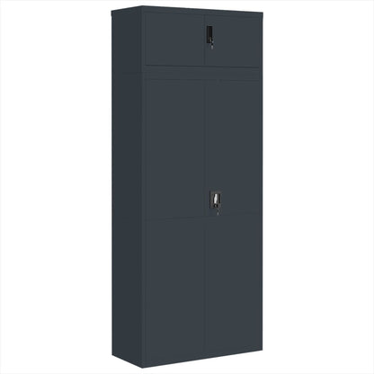 vidaXL File Cabinet Anthracite 90x40x220 cm Steel 2