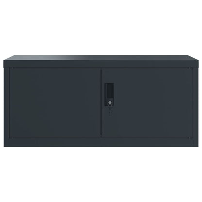 vidaXL File Cabinet Anthracite 90x40x220 cm Steel 4