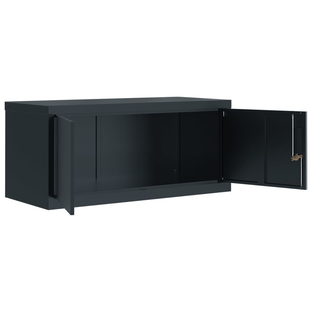 vidaXL File Cabinet Anthracite 90x40x220 cm Steel 5