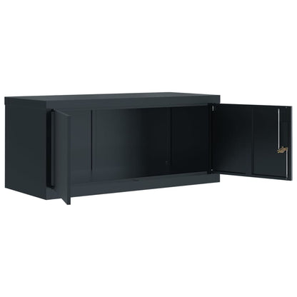 vidaXL File Cabinet Anthracite 90x40x220 cm Steel 5