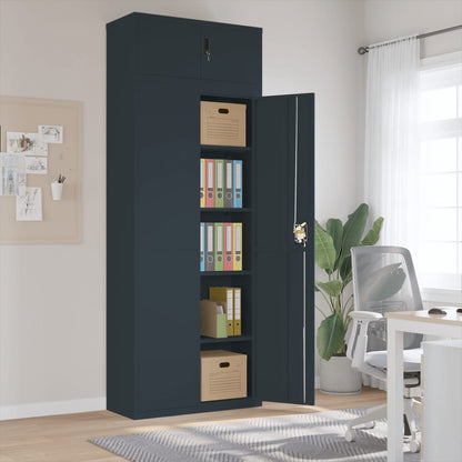 vidaXL File Cabinet Steel Anthracite