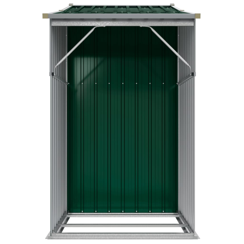 vidaXL Garden Shed Green 277x93x179 cm Galvanised Steel 6