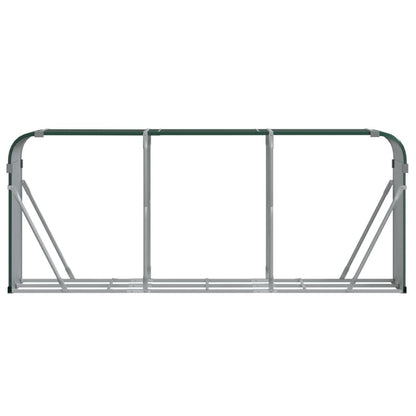 Log Holder Galvanised Steel Green 234 cm 100 cm
