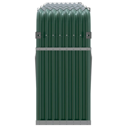 Log Holder Galvanised Steel Green 234 cm 100 cm