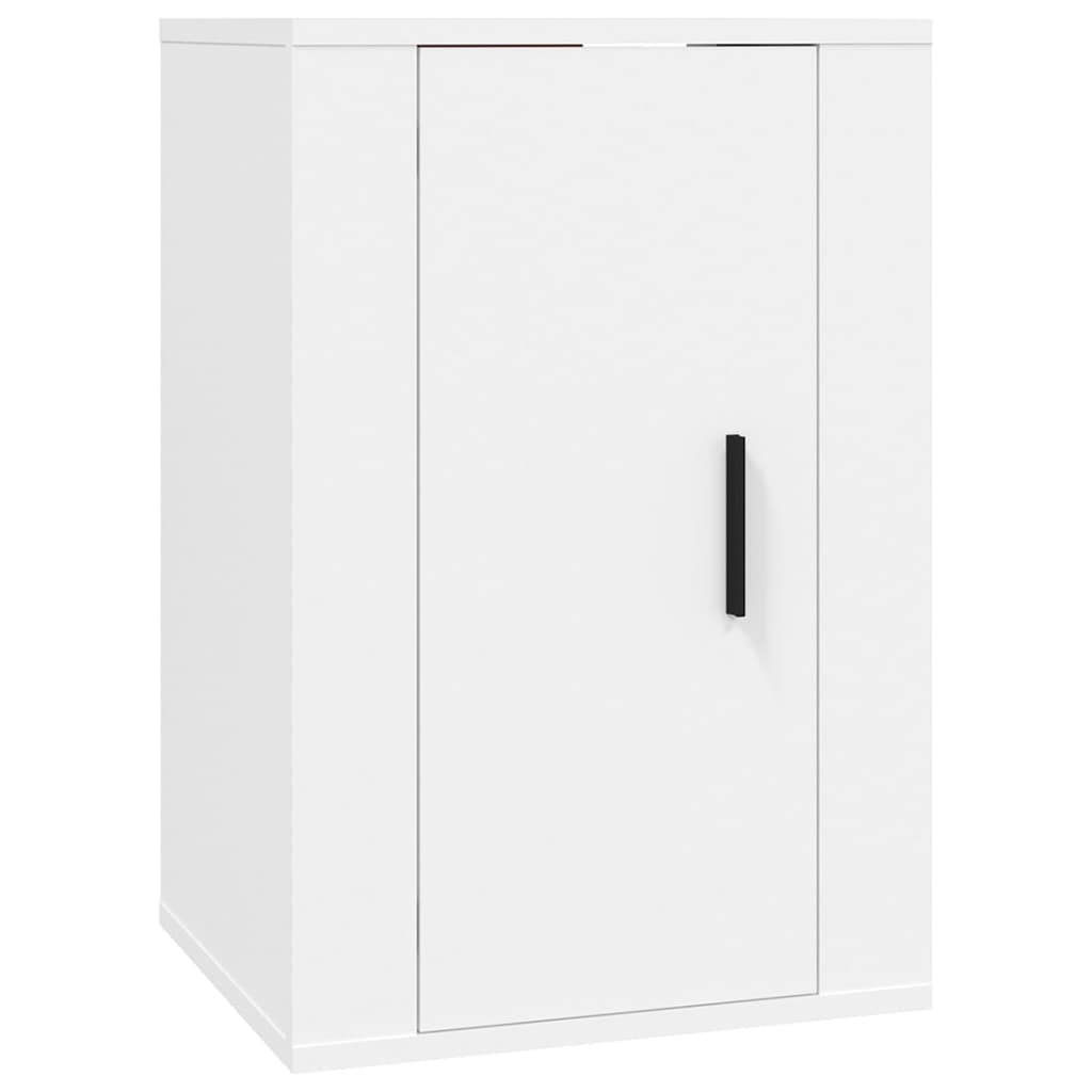 3 Piece TV Cabinet Set Engineered Wood White