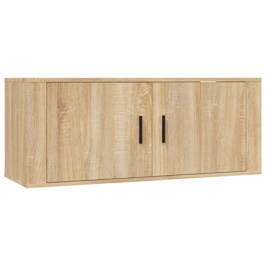 3 Piece TV Cabinet Set Engineered Wood Sonoma oak