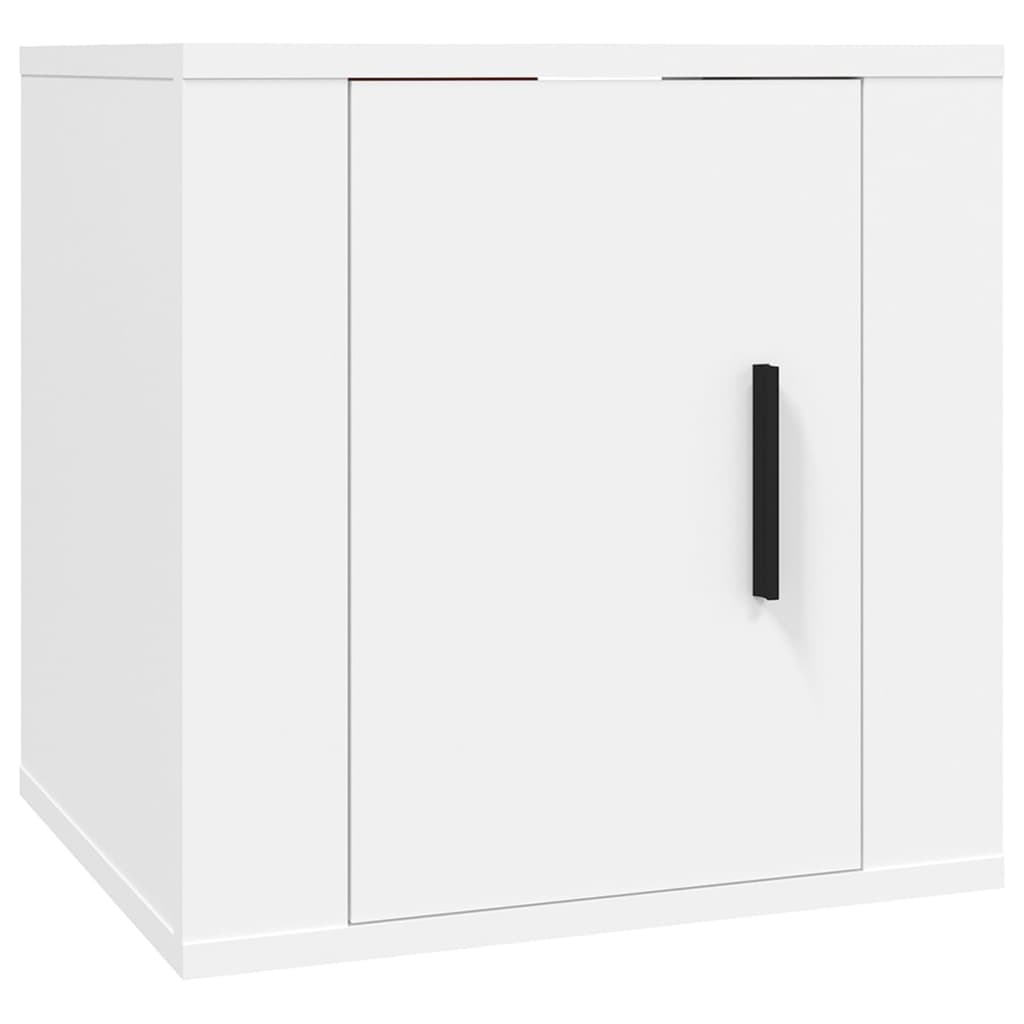 vidaXL 8 Piece TV Cabinet Set White Engineered Wood 6
