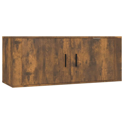 vidaXL 6 Piece TV Cabinet Set Smoked Oak Engineered Wood 4