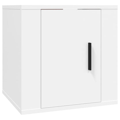 vidaXL 8 Piece TV Cabinet Set White Engineered Wood 4