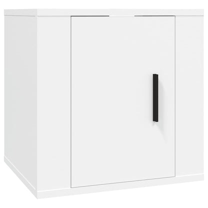 vidaXL 8 Piece TV Cabinet Set White Engineered Wood 5