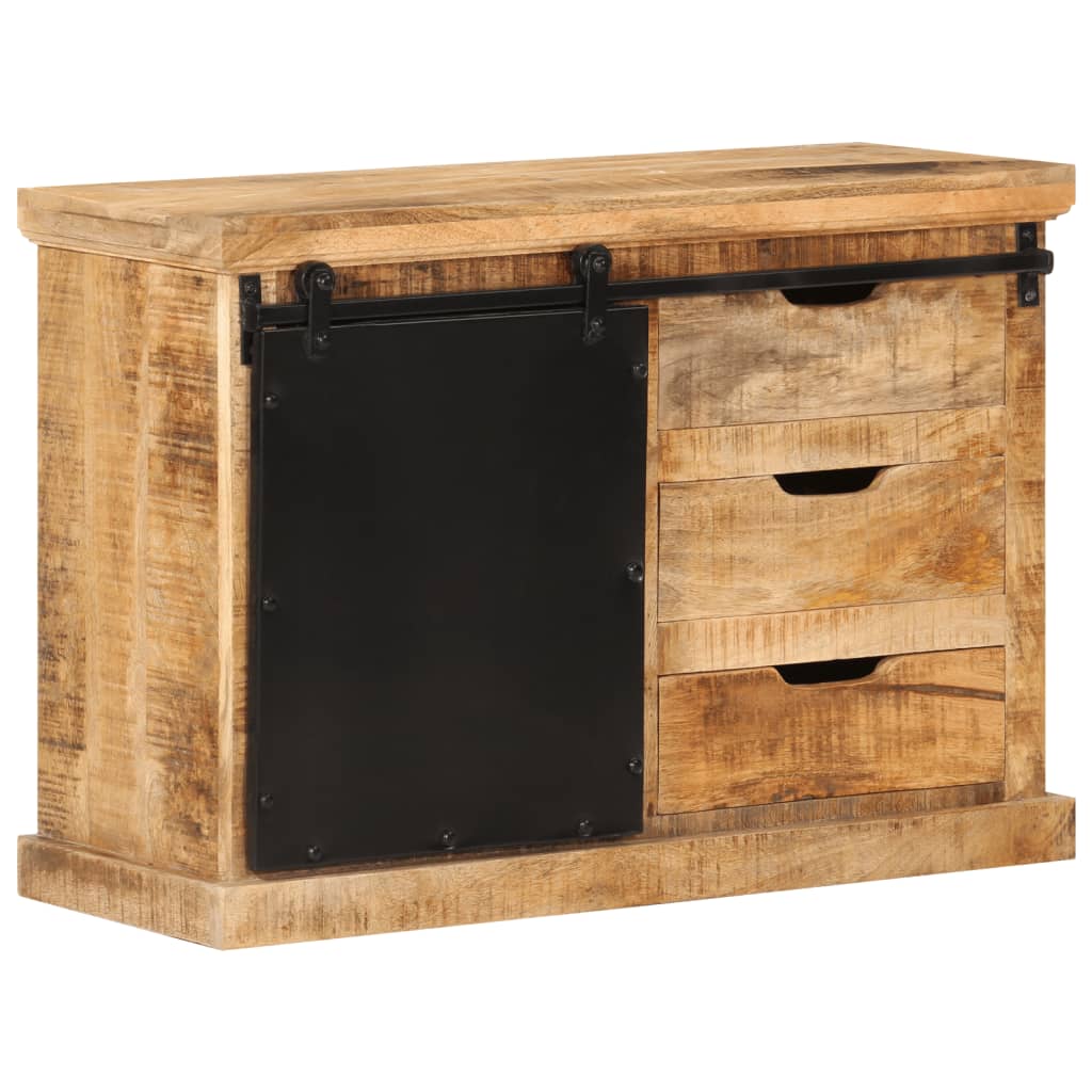 vidaXL Sideboard 80x30x55 cm Solid Rough Wood Mango 1