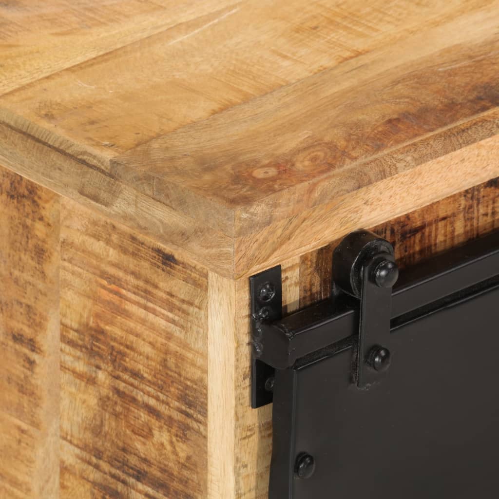 vidaXL Sideboard 80x30x55 cm Solid Rough Wood Mango 6
