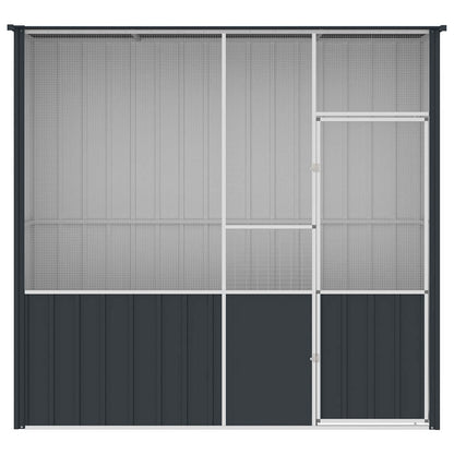 vidaXL Bird Cage Anthracite 215x78x200 cm Galvanised Steel 5