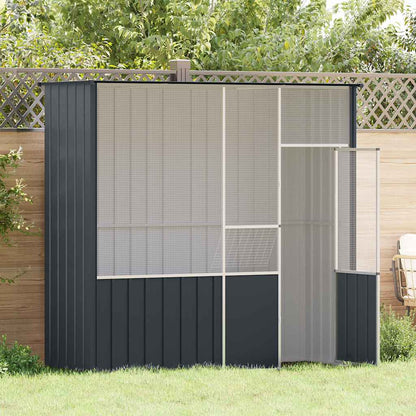 vidaXL Bird Cage Anthracite 215x78x200 cm Galvanised Steel 1