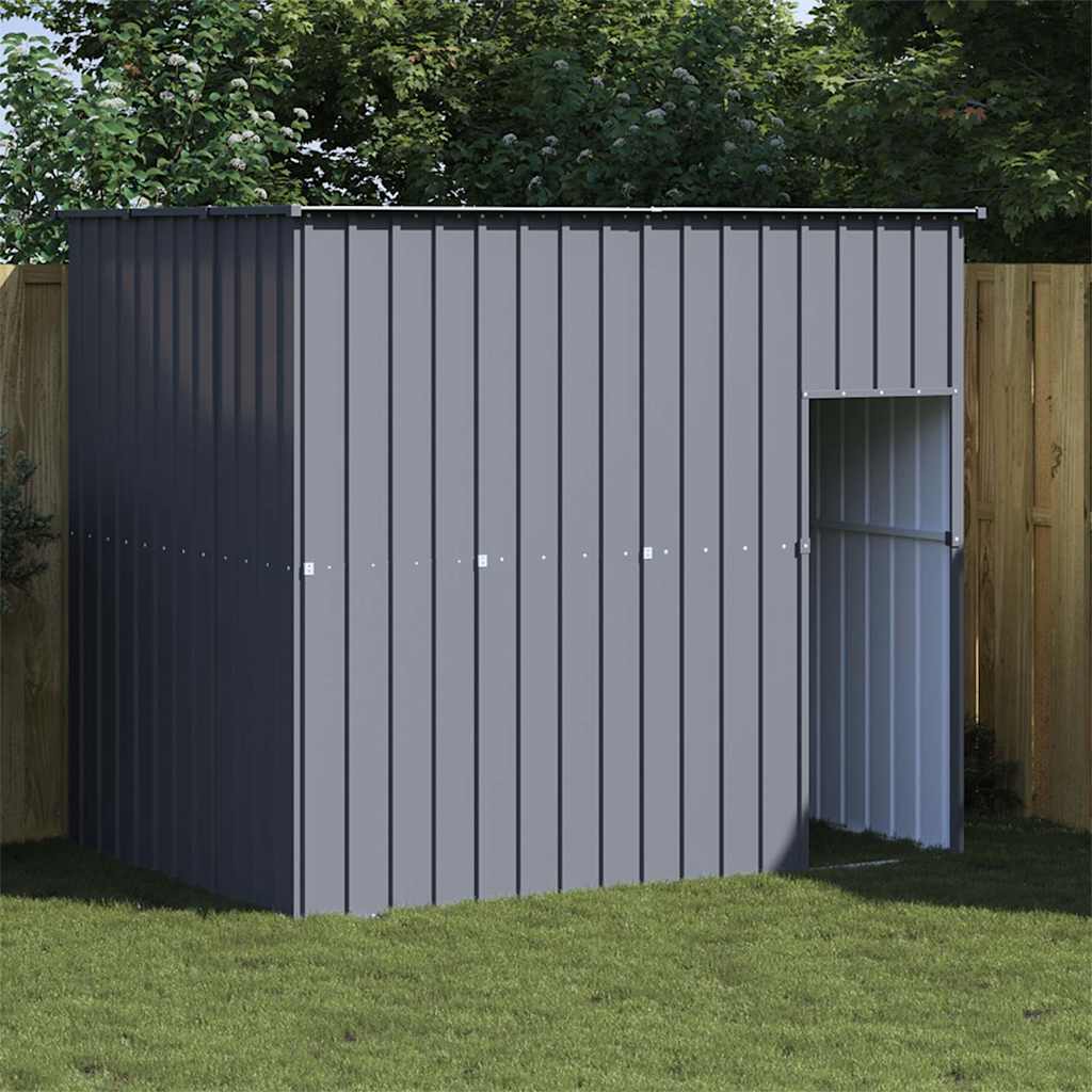 vidaXL Dog House with Roof Anthracite 214x153x181 cm Galvanised Steel 1