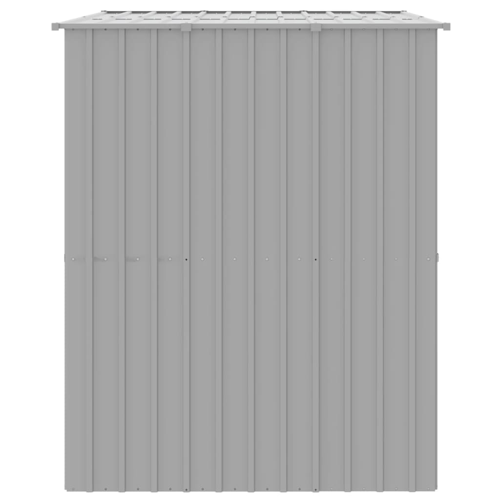 vidaXL Dog House with Roof Light Grey 214x153x181 cm Galvanised Steel 4