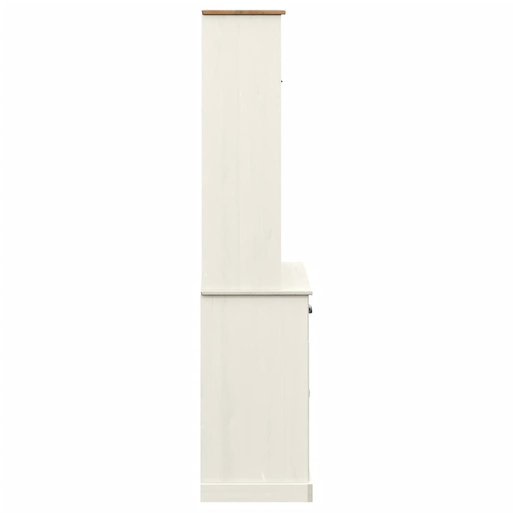vidaXL Highboard "VIGO" White 78x40x175 cm Solid Wood Pine 5