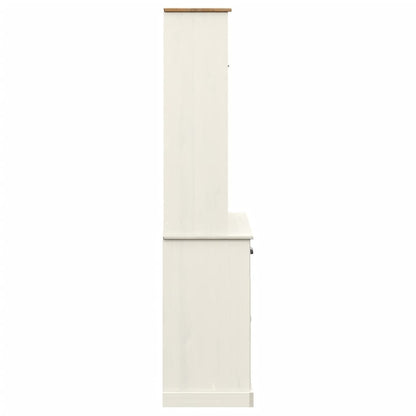 vidaXL Highboard "VIGO" White 78x40x175 cm Solid Wood Pine 5