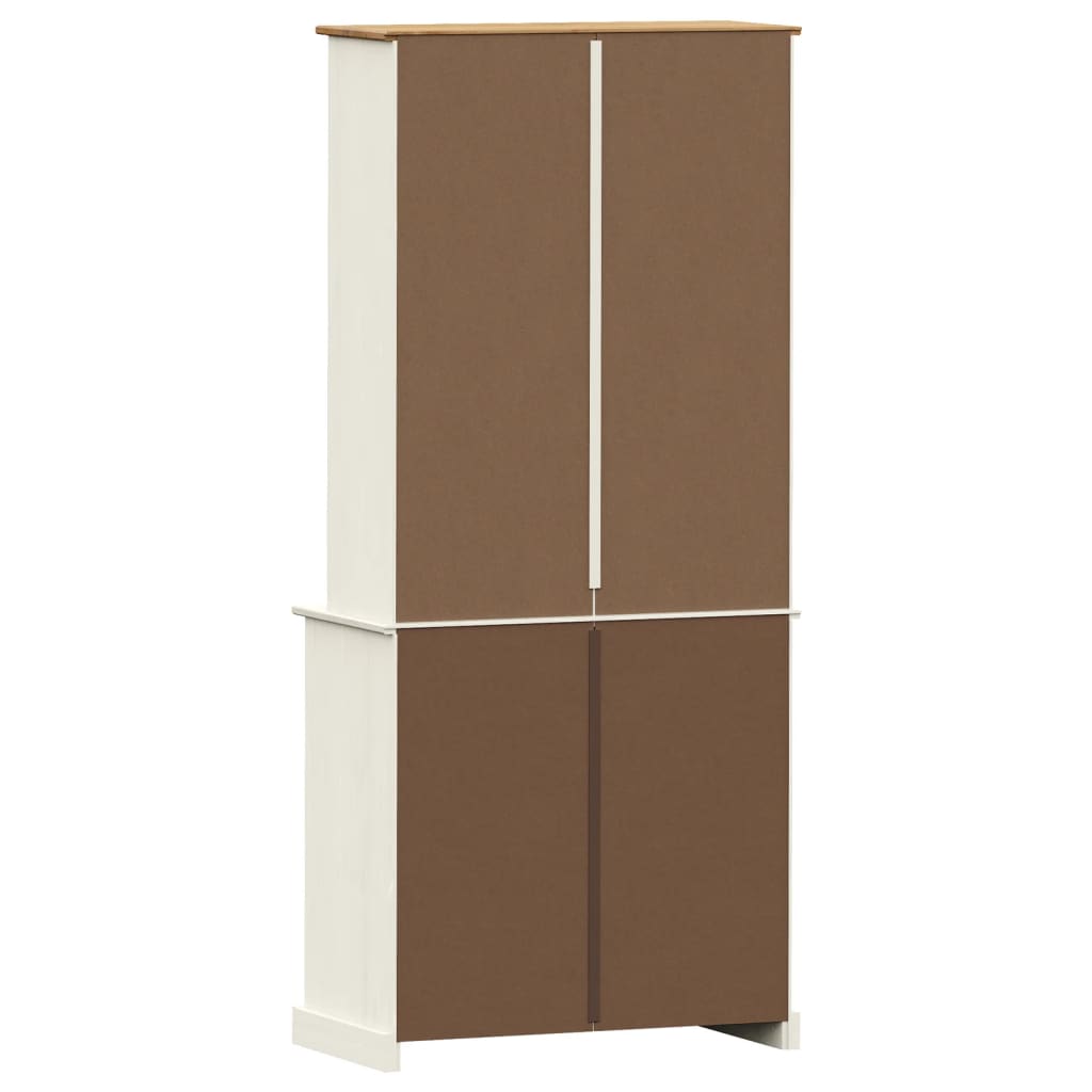 vidaXL Highboard "VIGO" White 78x40x175 cm Solid Wood Pine 6