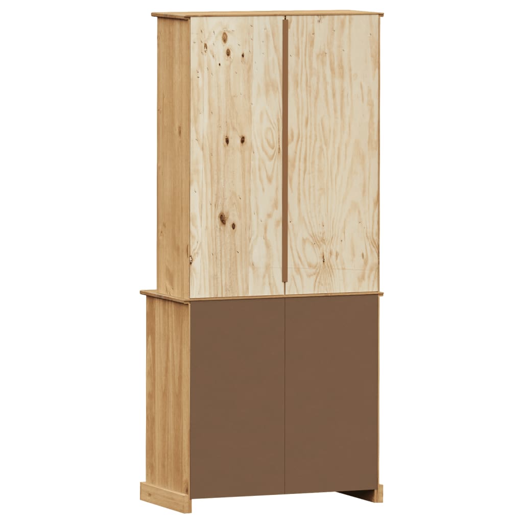 vidaXL Highboard "VIGO" 78x40x175 cm Solid Wood Pine 6